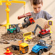 TaTanice children's alloy engineering vehicle toy excavator shovel forklift set collection car model boy New Year gift