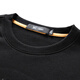 Sieben Wolf langärmeliges T-Shirt für Männer im Herbst- und Wintermänner Einfache und vielseitige Festpullover Wolf Logo Big Logo Round Neck Pullover T-Shirt für Männer 001 (schwarz) -3886 S 160/80A