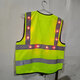 Customized vest with LED lights, flashing night light, vest, reflective clothing, cycling safety clothing, summer breathable, rechargeable model with mesh spare battery box