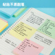Deli (deli) 400 pages, 4 colors, simple sticky note paper 76*76mm note pad / note pad / self-adhesive message pad office supplies 7151