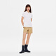 
AIGLE Aigao Spring and Summer EAGLEFEM S23 Women's DFT Quick Dry Moisture-Wicking and Air-Wicking Outdoor POLO Shirt Super Bright White AR653 40 (170/92A)