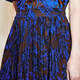 
LESS [Seiko Series] Spring and Autumn Printed Skirt for Women Three-dimensional Pleated A-line Half-length Skirt 2N3D12530 496/Blue Coffee Combination XS