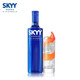 深蓝（SKYY）深蓝伏特加 SKYY VODKA 蓝天伏特加 原装进口洋酒烈酒基酒调酒 深蓝伏特加 750mL 2瓶