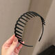 
Zuo Yu's hairband with teeth Internet celebrity new makeup and face washing headband for women's non-slip and non-slip hair tie-up hair accessories black (toothed hairband)