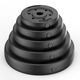 Chaosihui barbell plate small hole rubberized dumbbell plate weightlifting 10kg rocker weight plate fitness equipment 5kg 3cm black single piece (aperture)
