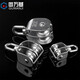 Guwanji 304 stainless steel pulley fixed pulley single and double pulley wire rope cable roller small U-shaped lifting pulley wheel double pulley M50 1