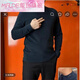 Mr.de Jack Langbo Herrenbekleidung 24-jähriger Herbst und Winter New Herren Casual Middle Collar (Single-Traging-Basist-Shirt 9896mr.de Karamellfarbe 48 ((165-170cm105-125jin [Jin gleich 0,5 kg]))