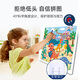 Miaowaer Magnetic Photo Frame Puzzle Großes Flachpuzzle für Kinder über 3-6 Jahre alt, magnetisches Magnetwagen-Puzzlespielzeug [3 Fotos Kombination] 3 Fotos * 100 Stück + 1 Bodenrahmen