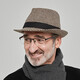SOMUBAY middle-aged and elderly men's top hat autumn and winter thin retro jazz hat four seasons dad gentleman hat Shanghai beach hat men's coffee one size 56-58CM