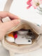 Knuspriger Leinwand Bag Butterfly Doppelseitig gestickter ethnischer Stil neuer Mobiltelefon-Taschen-Tasche Handtasche Handtasche verdickt Schmetterling kleines Modell [Größe 18*20]