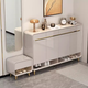 Clocked shoe cabinet home door modern simple light luxury entrance cabinet high-end door stool against the wall hot storage cabinet AD983 [light gray] 120cm-high-leg style [painted bright]