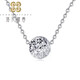 Luo Hua Cing Chun ladies transfer beads pt950 platinum pendant platinum necklace 0 word chain set chain for best friends