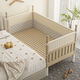 
Jierun Zhigao solid wood children's splicing bed widened bed bedroom splicing large bed with guardrail newborn small bed crib customized style B three-sided high guardrail + bed circumference + 3CM coconut brown mattress lift 60 guardrail 200*80cm (adjustable)