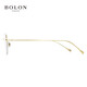 
BOLON Tyrannosaurus Glasses Frameless Butterfly Optical Mirror Titanium Myopia Glasses Frame Women's Can Benefits BT1592 B60-Gold
