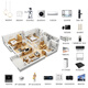 The whole house smart home system is customized by Xiao Ai and designed with voice remote control of lights, curtains and security. Free solution design (contact customer service)