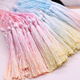 Mengkeduo diy jewelry accessories colorful gradient tassels tassels material antique kindergarten handmade bookmarks pendants gradient tassels mixed colors 10 pieces