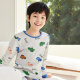 
Red bean children's pure cotton autumn clothes and autumn pants suit for men and women medium and large children thin autumn and winter thermal underwear Class A full cotton cotton sweater H4M1049 hemp ash 150