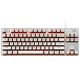 罗技（Logitech） K835 机械键盘84键 有线键盘 游戏电竞键盘 办公键盘 电脑键盘TTC K835冰咖键帽版 红轴
