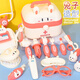 Huang En Children's House Playing Doctor Toy Set Little Girl Stethoscope Medical Box Nurse Role Jlay Jlay Injection Baby Powder [Version mise à niveau] Rabbit Doctor Toys + Nurse Cost Set Tous les colis pour suspendre Bouteille