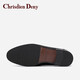 Chrisdien Deny imported men's shoes, calfskin lace-up formal shoes, business leather shoes, commuter derby shoes, black GAG9201N1J 42 (260mm)