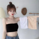 Kadeno strapless underwear for female students, beautiful back top, tube top underwear, anti-exposure, small chest inner wear, one shoulder wrap, white, one size fits all, 80-150 Jin Jin is equal to 0.5 kg