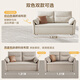 Quanyou Home Small apartment folding sofa bed cream style furniture cat scratch fabric dual-purpose bedroom elephant ear sofa