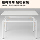 Zhenyan selects computer desk desktop home simple office desk girls bedroom study desk small apartment makeup table warm white 140*60 upgraded reinforced frame