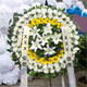Flowers and Qianxun, chrysanthemum flowers wreaths, old people's death, funerals, funeral supplies, tomb sweeping and commemoration, door-to-door delivery in the same city, chrysanthemum flowers wreaths