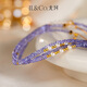 IL&CO Youke Wanlan Yuan S925 Silver Tanzanite Pearl Bracelet Necklace New Chinese Style Jewelry Set for Mom S925 Silver Tanzanite Bracelet