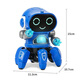 Wus Geschichte Kinderspielzeug tanzt Roboter Boy 1-3 Jahre altes Kinder 2-4 Jahre altes Mädchen Einjährig Baby Baby Elektrische Spielzeug Sechsklauen-Roboter-Weiß [Batteriemodell] Head-up-Training singen Tanz Sammeln Baby Artefakt