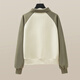 Cypress House Lapel Sweater 2025 Autumn New Women's Fashion Contrast Color Loose College Style Long Sleeve Top