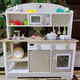 Lizhi House's House Playing House Toys Toys Wooden Bark Tool Table Muñeca Simulación de cocción para el hogar Girl-Kinina de cocina Regalo Madera de madera.