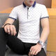 鸿星纯棉夏季男士POLO衫短袖翻·领·t恤半袖V领体恤韩版衣服修身 1713灰色 XL175/建议115-135斤