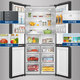 
Haier refrigerator 655L cross-fold four-door first-level energy-saving variable frequency air-cooled frost-free BCD-655WGHTD9DG9U1 extended warranty to one year of the whole machine and ten years of compressor