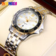Time American Navigation Series Watch Luminous Pointer imperméable Style Business Style Classic Men's Sports Imperproof Quartz Watch 9276 Gold Shell Silver Enfant Steel Belt 48 mm