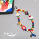 Lemiao Childhood Memories: Mario Mobile Chain CCD niedliche Anhänger Lanyard Perlen Kameratasche Mali Mobile Kette A21-310