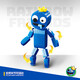 756 Rainbow Friends Building Blocks reunidos Rainbowfriends Boy Monster Toy 757 Green 376 Partículas