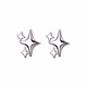 Nilan platinum earrings PT950 female platinum star earrings Korean style fashion earrings earrings for girlfriend, a pair of star earrings