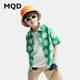 MQD (MQD) MQD children's clothing boys summer printed shirt green fruit pattern trendy full version short-sleeved shirt forest green 140
