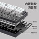 Belly Spirit Mk870pro Blackberry Ladering Mechanical Teclado mecánico Bluetooth Wireless Game de computadora personalizado Oficina silenciosa [Modo único] Obsidian Pro + Polar Day Lading Tea Scroll 87 Keys