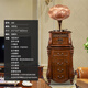 Famille héritée Retro Phonographe Antique Wood Vinyl Enregistreur en vinyle High-De-en-ciel classique Vintage Nostalgique Gilla Villa American Home Living Room HiFi Bluetooth Conférencier 688 Dark Brown (ange haut-parleur)