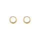 DL 1998 Fat Donglai same style 18k gold earrings hoop French plain hoop earrings for women light luxury 2025 new au750 gold earrings 18k gold French earrings