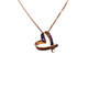 Fat Donglai same style purple gold pendant Russian 18k color gold rose gold single pendant