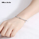 Miss JuJuPT950 solid platinum bracelet for women, push-pull smooth platinum bracelet, live mouth bracelet, about 14.30 grams. If the weight exceeds the weight, the amount will be refunded.