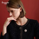 Eternelle French Snowflake Series Simple Versatile Brooch Temperament Jacket Pin Cardigan Button High-end Corsage Silver