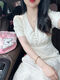 Robe gtyuwvg 2024 printemps et automne Nouvelle femmes du tempérament du tempérament Goddess GRANDE TIME SUMME FRENSE HEURD INDUSTRY
