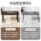 Sizhu Pavilion Windowsill kleiner Klapper Erker Fenster Tisch Tee Tisch Einfacher Tee Tisch Kang Tisch Dining Haushalt Massivholz Studie Tisch Kleine Walnuss Farbe 12045 [gefaltetes Modell I keine Installation]