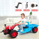 Holewa Kinder -Elektroauto -Traktor -Spielzeugauto kann als Auto für zwei Männer und Frauen Kinder und Babys aufgeladenen Babyauto Geburtstagsgeschenk [12V Super Large Battery] Zwei Batterien verwendet werden