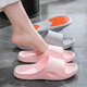 Summer anti-slip shoes for elderly and pregnant women indoor and outdoor bathroom slippers quick-drying and not smelly feet sandals for women to give to parents Purple 38-39 [suitable for size 37-38]
