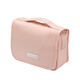 Camellia Travel Toilet Bag Women's Portable Cosmetic Storage Bag Hanging Storage Bag Water-Repellent Large Capacity Peach Powder